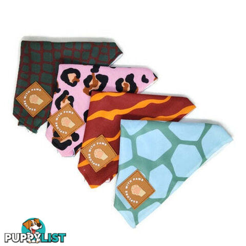 Designer Dog Bandana's by Explore with Paws - EWPBANMTIG