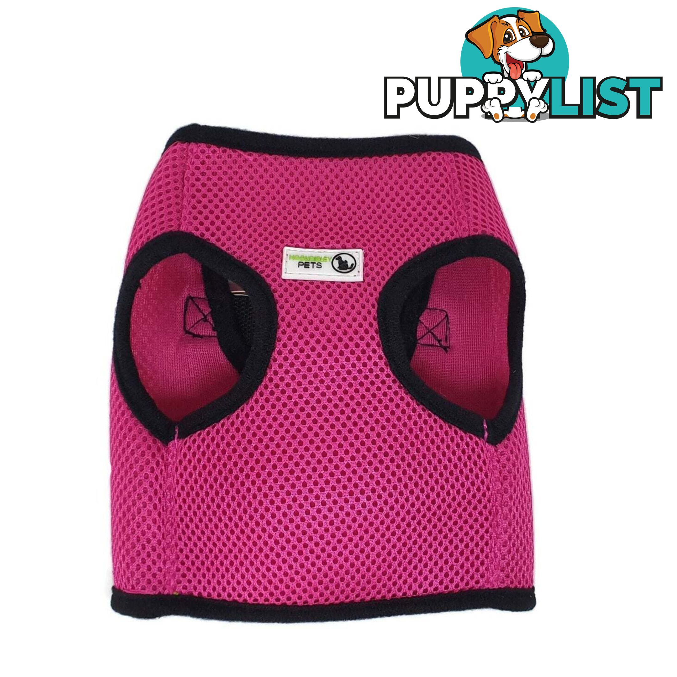 Doggie ID Vest Soft Air Mesh Personlised Embroidered - MDPIDVESXSPNK