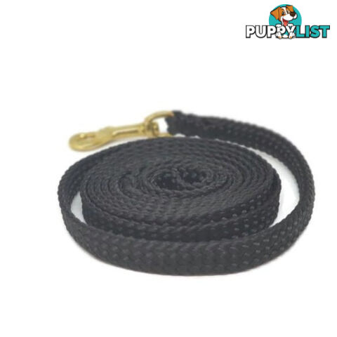 1.8m to 10m Long Dog Lead No Stitching Tough Yarnix 10mm Wide - YNXLD10-10-PUR-BR