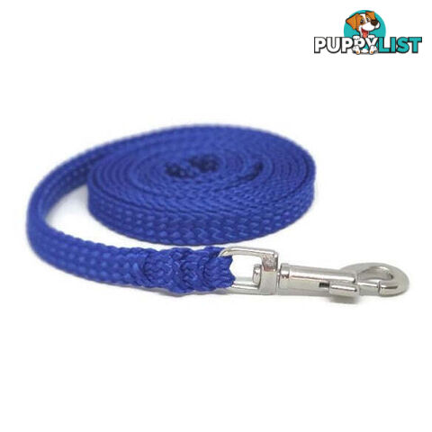 1.8m to 10m Long Dog Lead No Stitching Tough Yarnix 10mm Wide - YNXLD10-10-PUR-BR