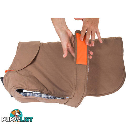 Dog Coat - Brown - 35cm - V208-CSW-35