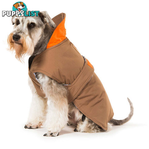 Dog Coat - Brown - 35cm - V208-CSW-35