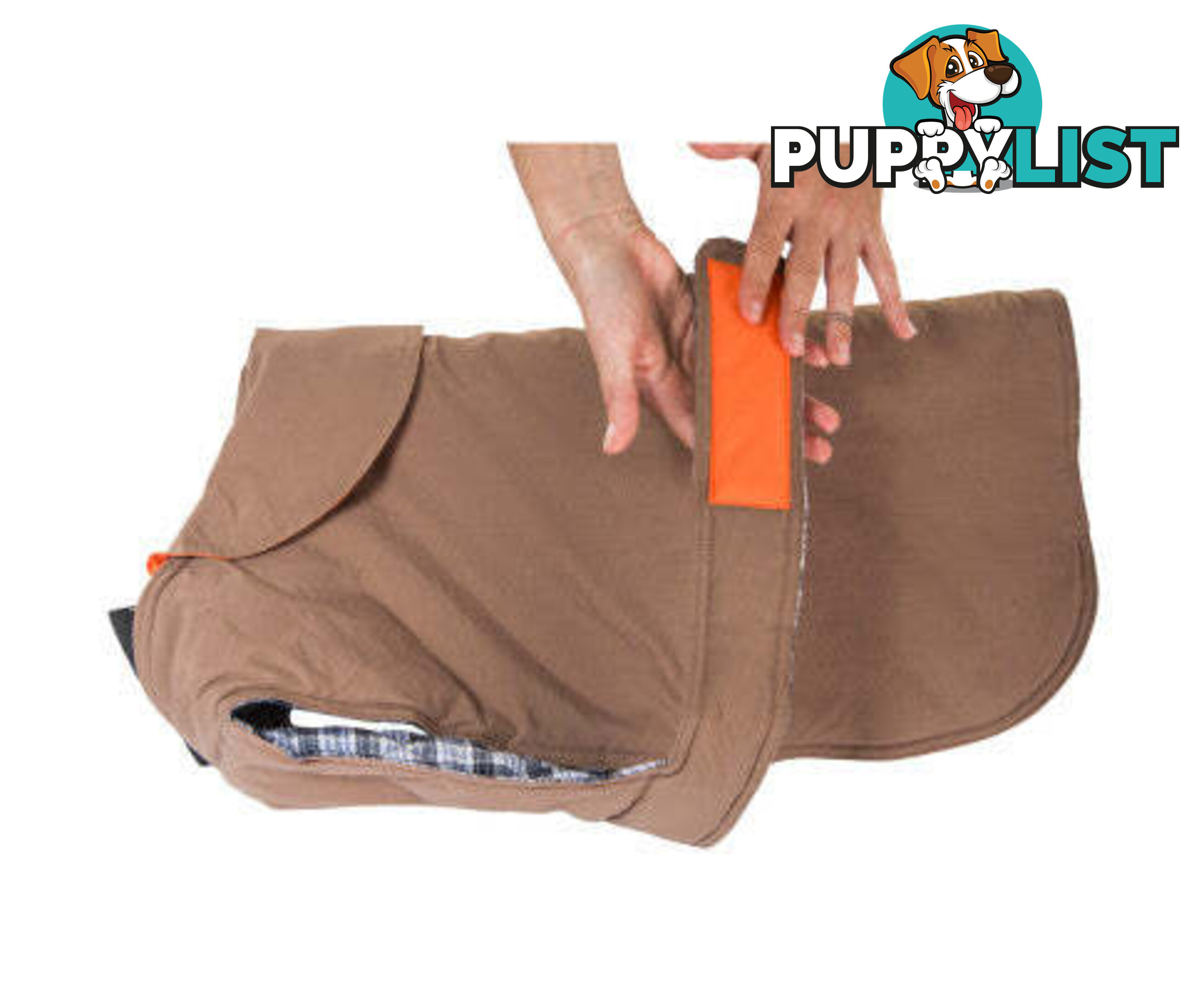 Dog Coat - Brown - 35cm - V208-CSW-35