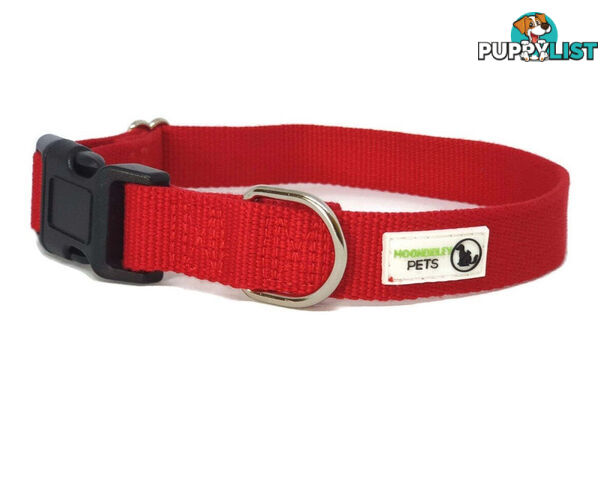 100% Pure Bamboo Fibre Dog Collar Plastic Buckle - Moondidley Pets - MDPCOLBAMXSBLK