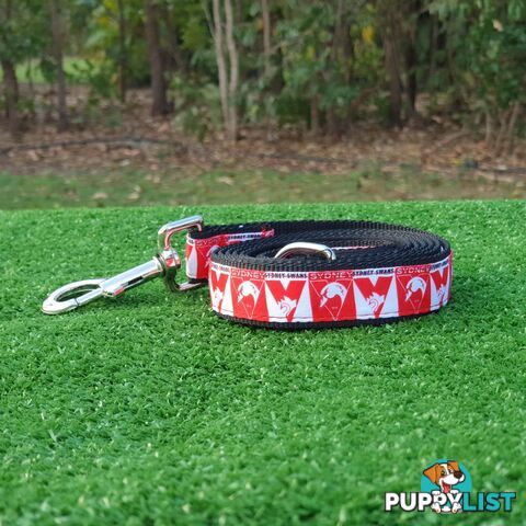 AFL Dog Leads, Footy - Aussie Rules - Moondidley Pets - MDPLDAFL-MEDE