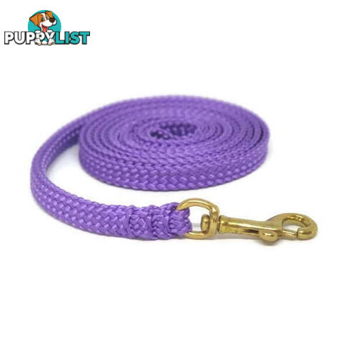 1.8m to 10m Long Dog Lead No Stitching Tough Yarnix 10mm Wide - YNXLD10-5-PNK-SS
