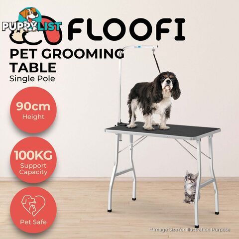 Floofi Pet Grooming Table 90cm Single Pole (Black) - V227-3331641006990