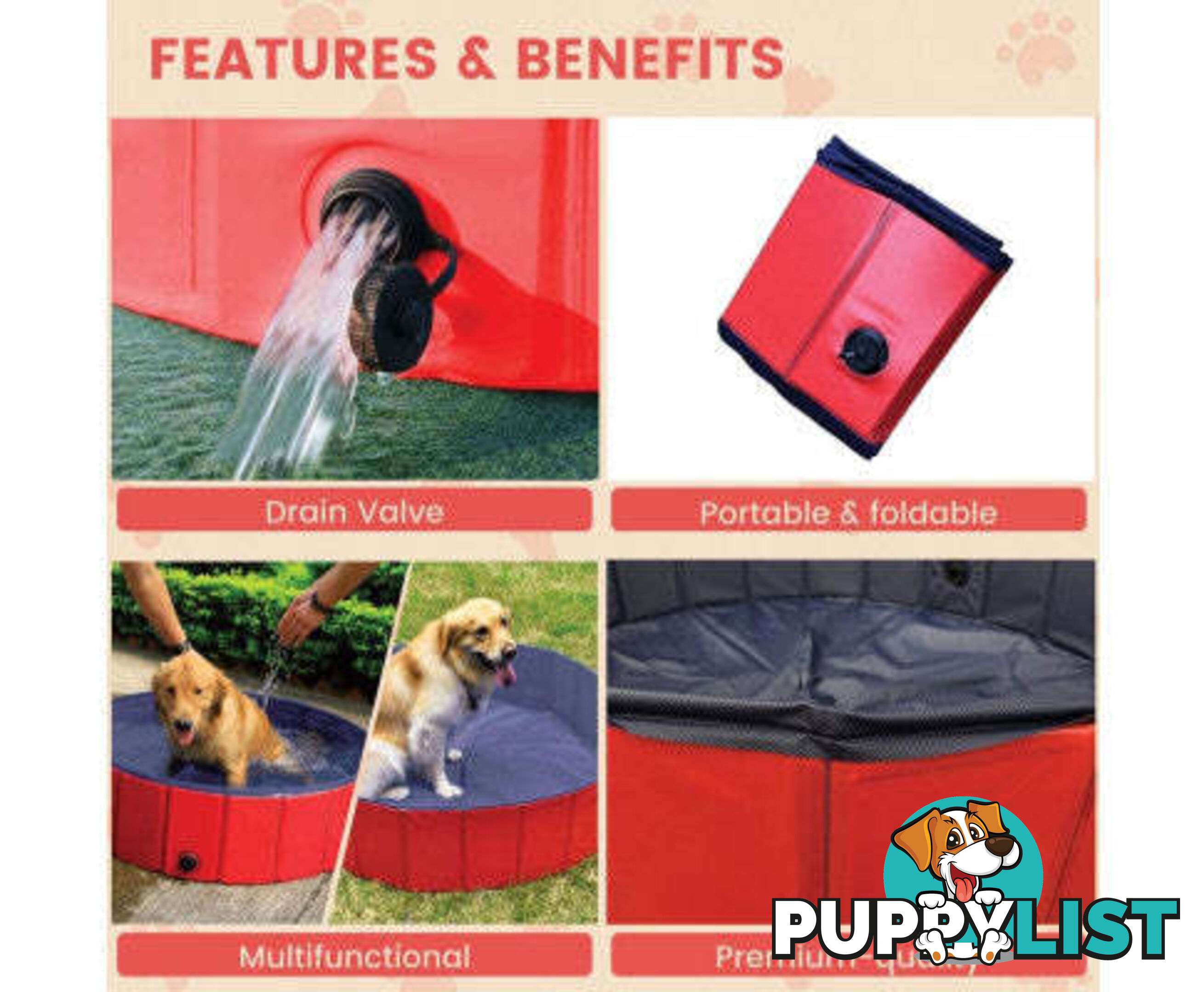 Floofi Pet Pool - V227-3331641004530