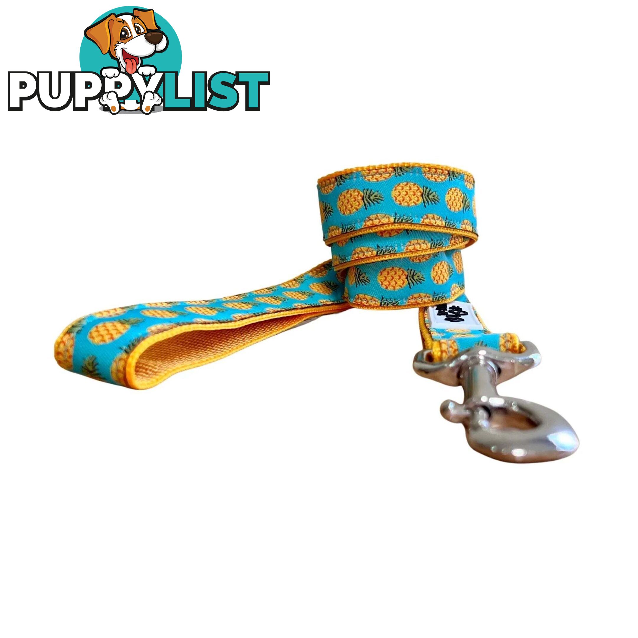 Pineapple Dog Lead - Hand Made by The Bark Side - TBSLDPINE201.5