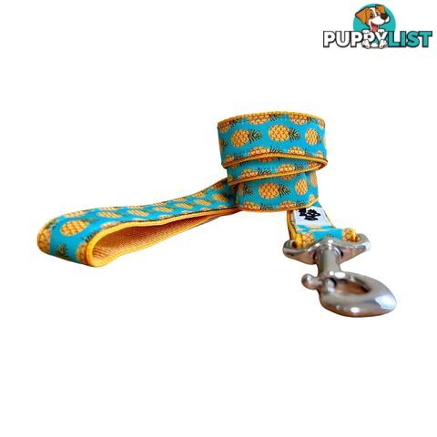 Pineapple Dog Lead - Hand Made by The Bark Side - TBSLDPINE201.5