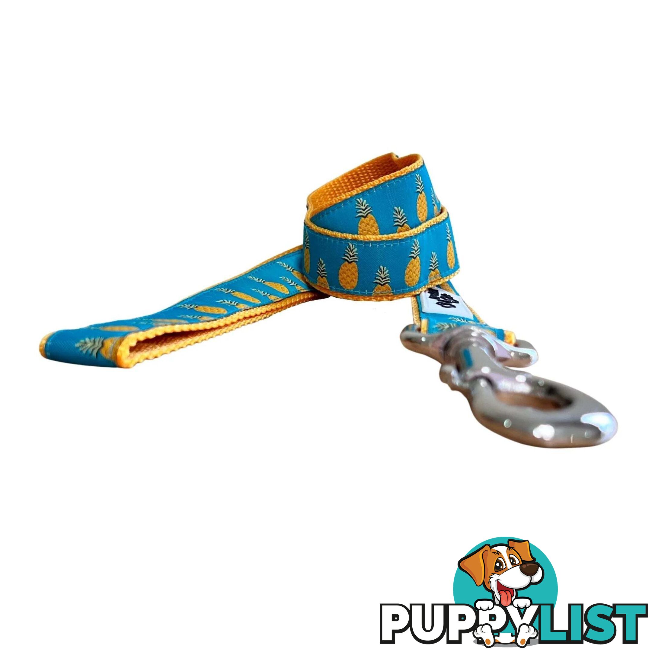 Pineapple Dog Lead - Hand Made by The Bark Side - TBSLDPINE201.5