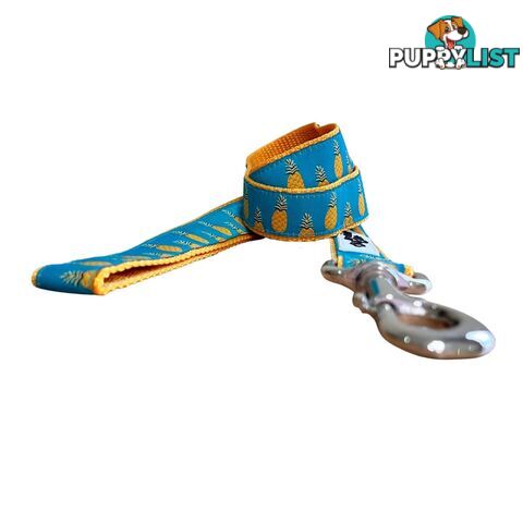 Pineapple Dog Lead - Hand Made by The Bark Side - TBSLDPINE201.5