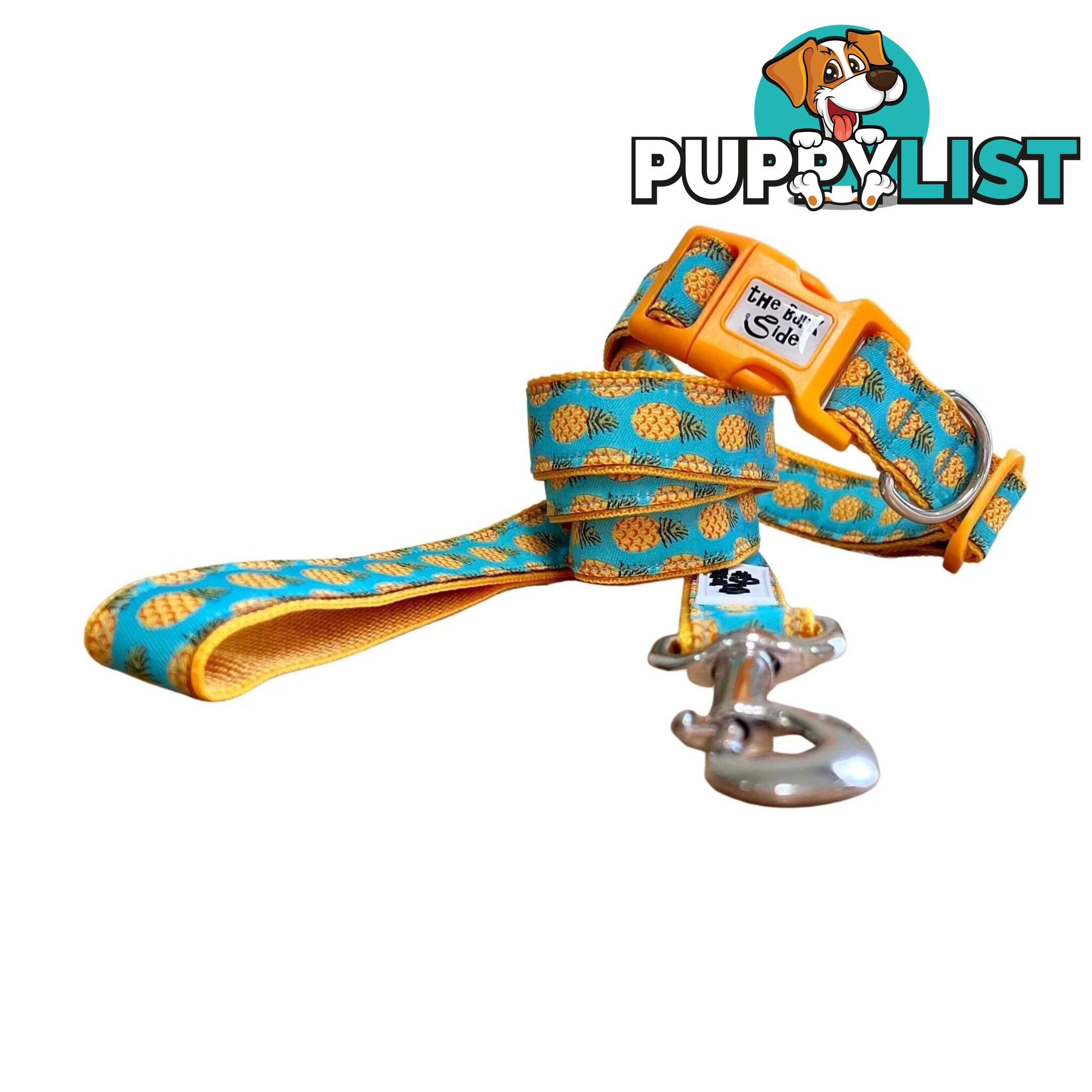 Pineapple Dog Lead - Hand Made by The Bark Side - TBSLDPINE201.5