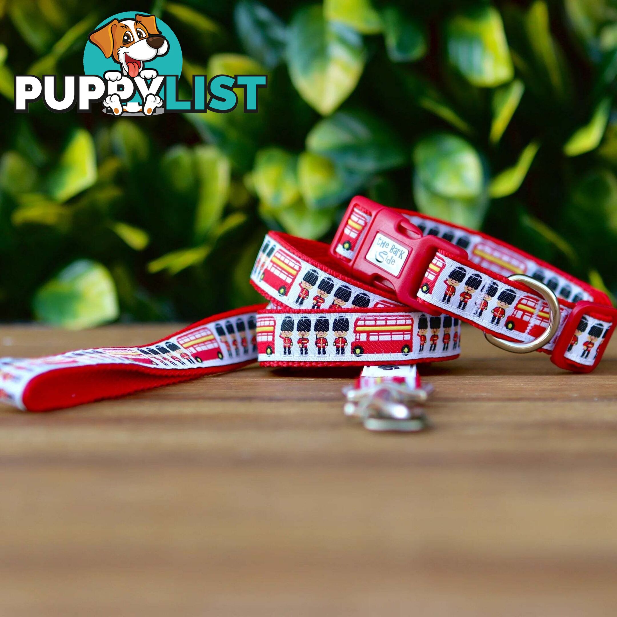 London Themed Dog Lead / Dog Leash - Hand Made by The Bark Side - TBSLDLONRED201.8