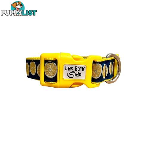 Lemon Dog Collar / XS - L - Hand Made by The Bark Side - TBSLEMMED
