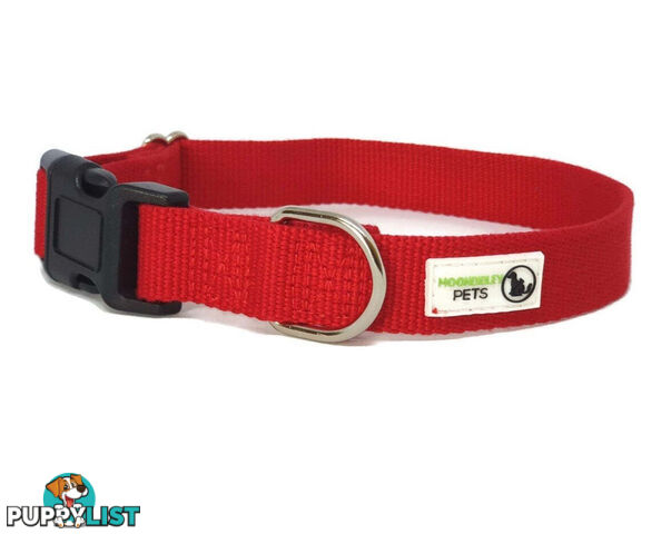 100% Pure Bamboo Fibre Dog Collar Plastic Buckle - Moondidley Pets - MDPCOLBAMMNVY