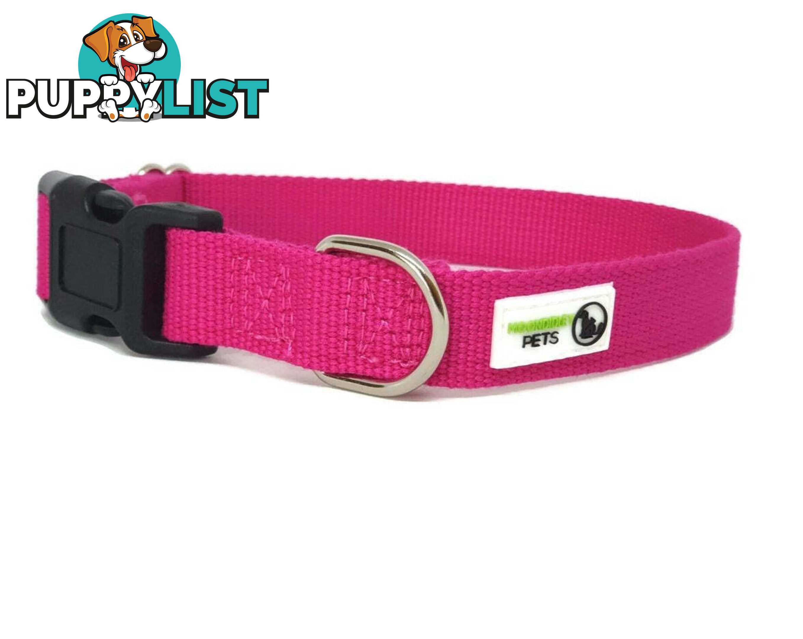 100% Pure Bamboo Fibre Dog Collar Plastic Buckle - Moondidley Pets - MDPCOLBAMMNVY