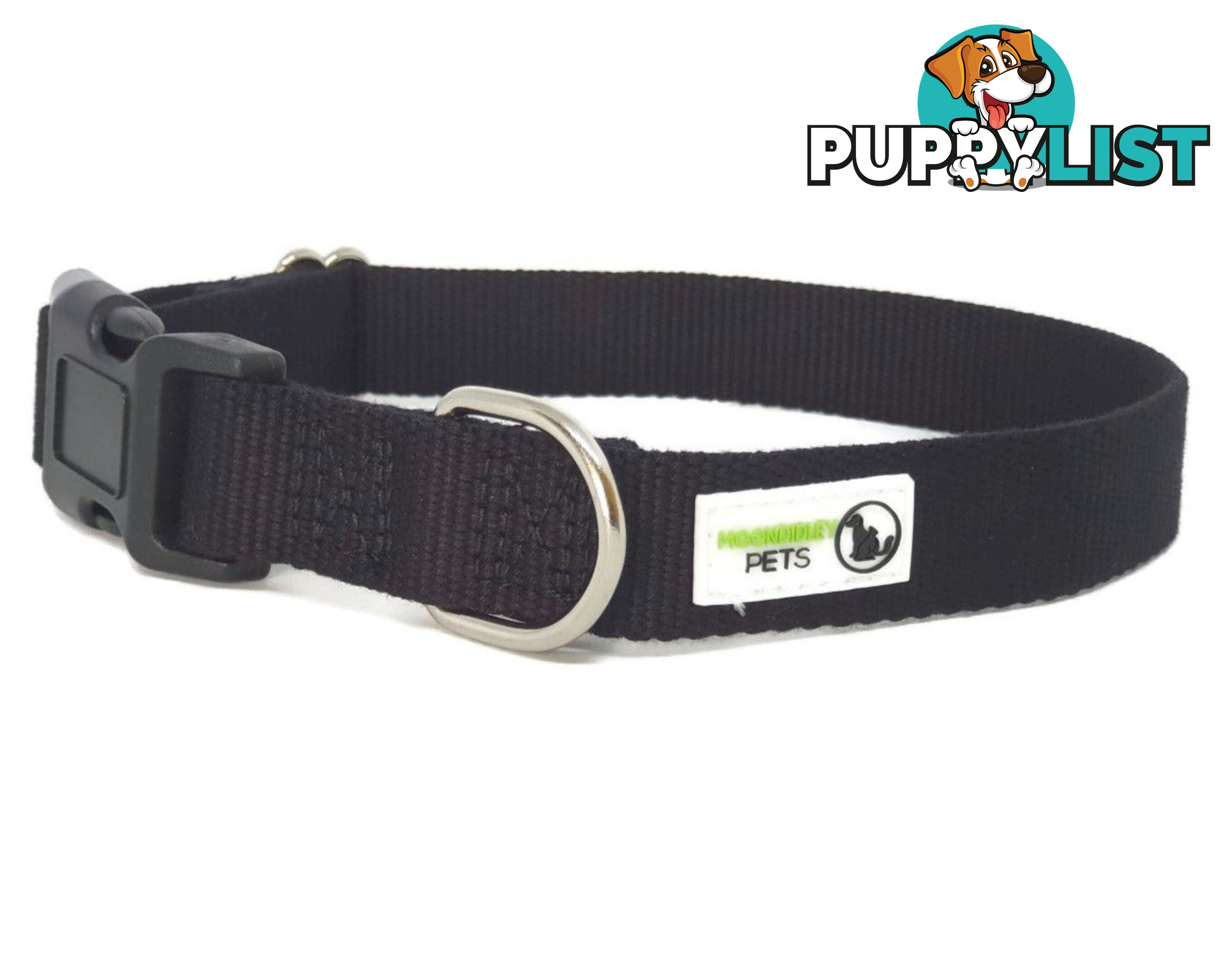 100% Pure Bamboo Fibre Dog Collar Plastic Buckle - Moondidley Pets - MDPCOLBAMMNVY