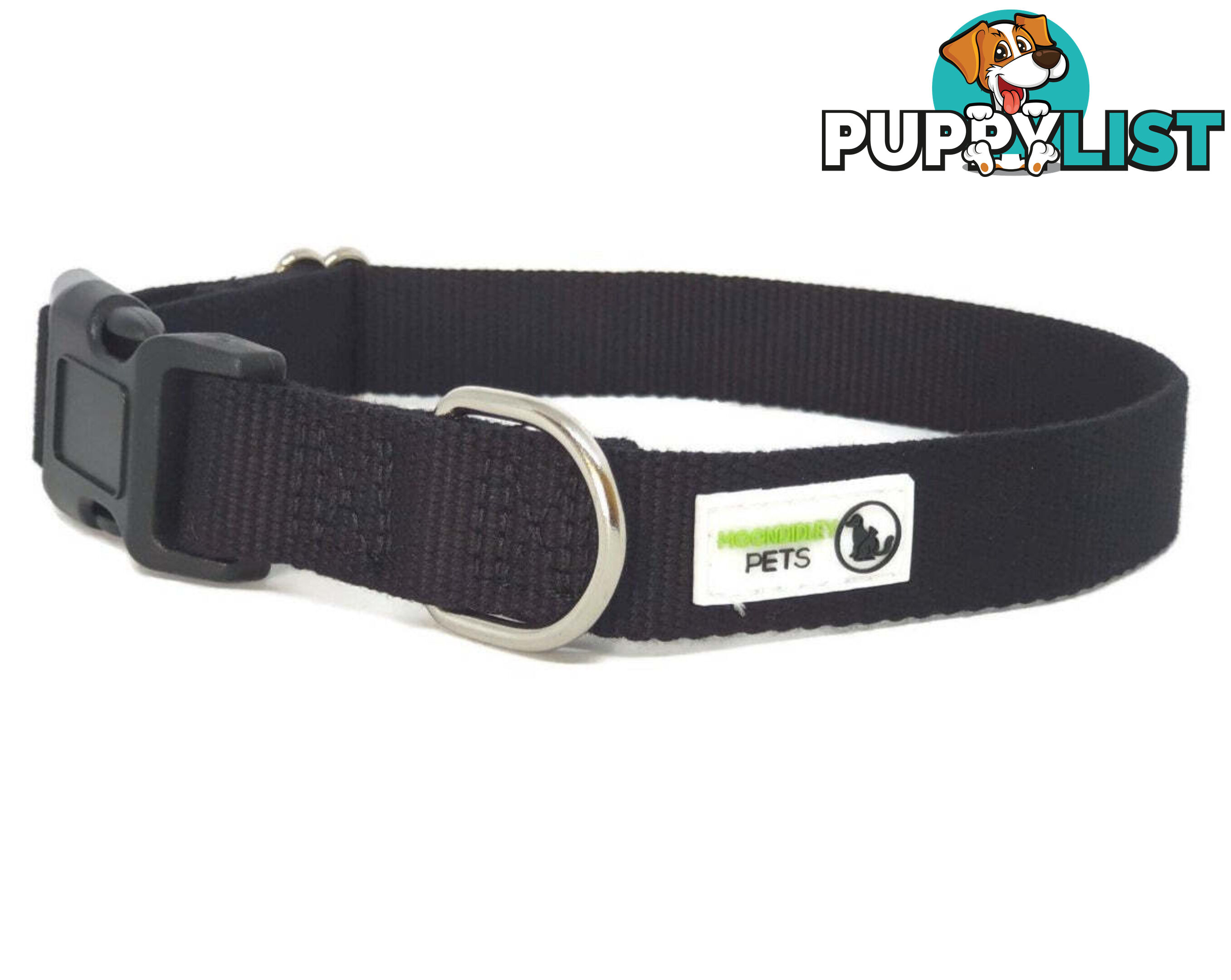 100% Pure Bamboo Fibre Dog Collar Plastic Buckle - Moondidley Pets - MDPCOLBAMMNVY