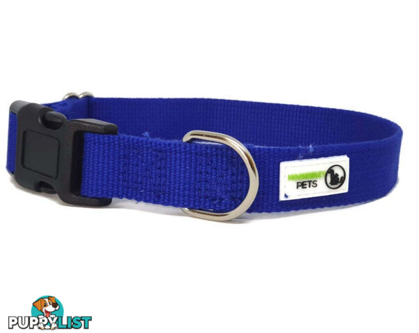 100% Pure Bamboo Fibre Dog Collar Plastic Buckle - Moondidley Pets - MDPCOLBAMMNVY