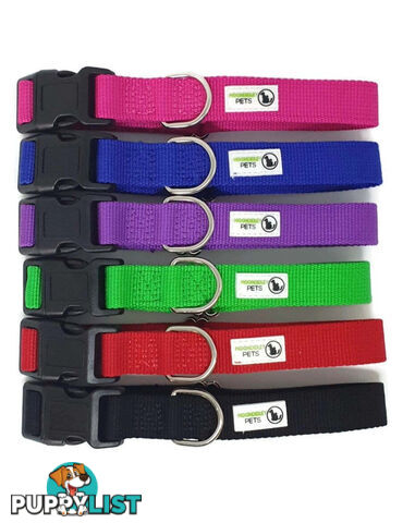 100% Pure Bamboo Fibre Dog Collar Plastic Buckle - Moondidley Pets - MDPCOLBAMMNVY