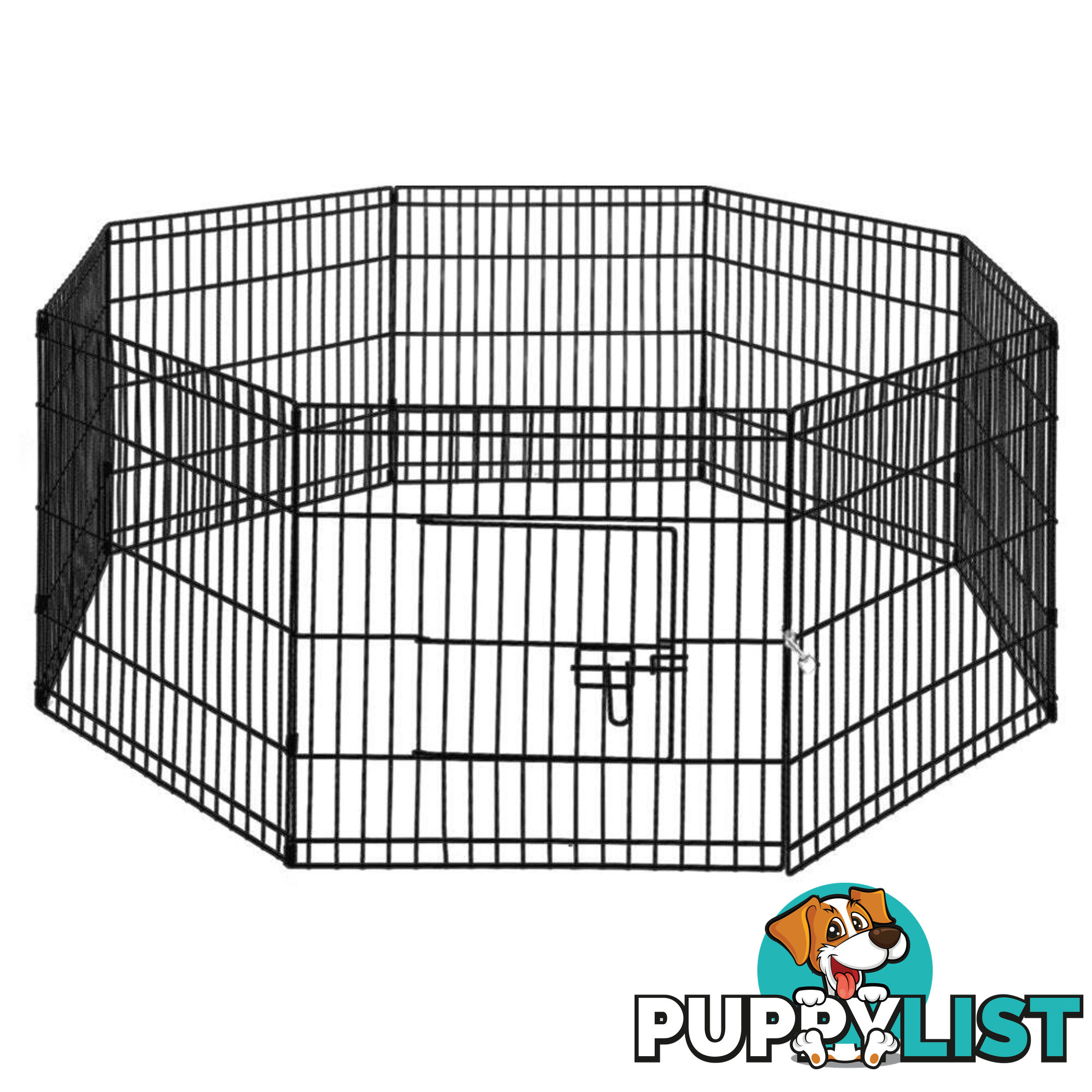 i.Pet 24" 8 Panel Dog Playpen Pet Fence Exercise Cage Enclosure Play Pen - PET-DOGPLAYPEN-24
