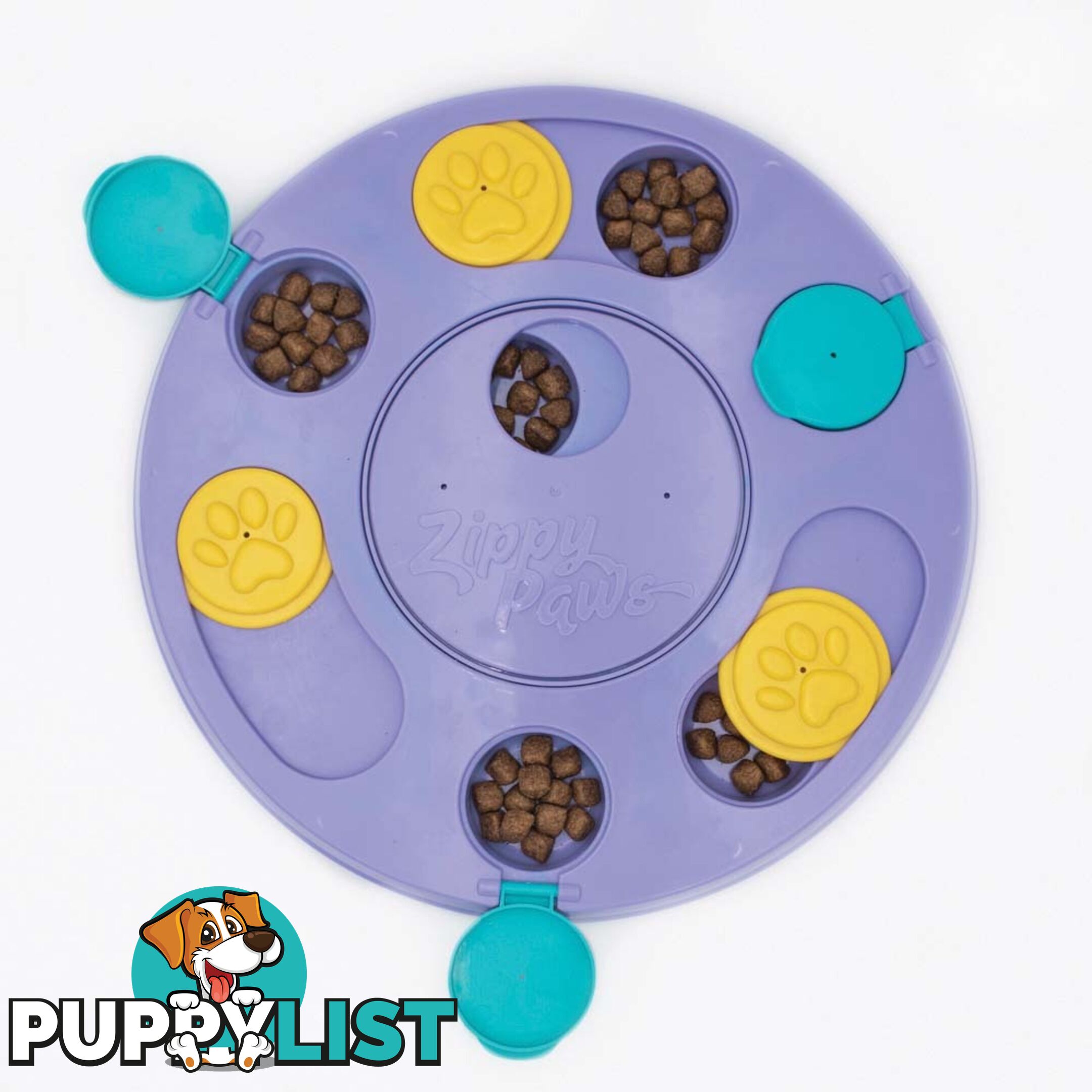 SMARTY PAWS PUZZLER PUZZLE FEEDER - 28cm - Zippy Paws - PPP-49-ZP01455-tur