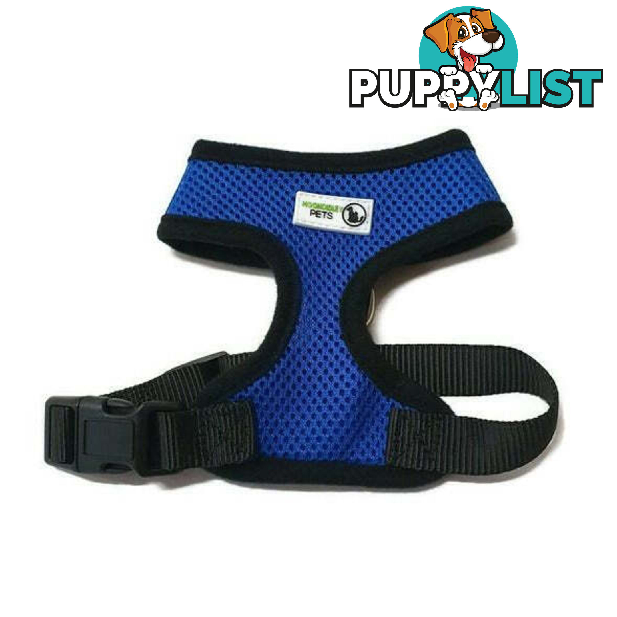 Pet Harness Soft Air Mesh Padded Adjustable  - Moondidley Pets - MDPHARMESMRED
