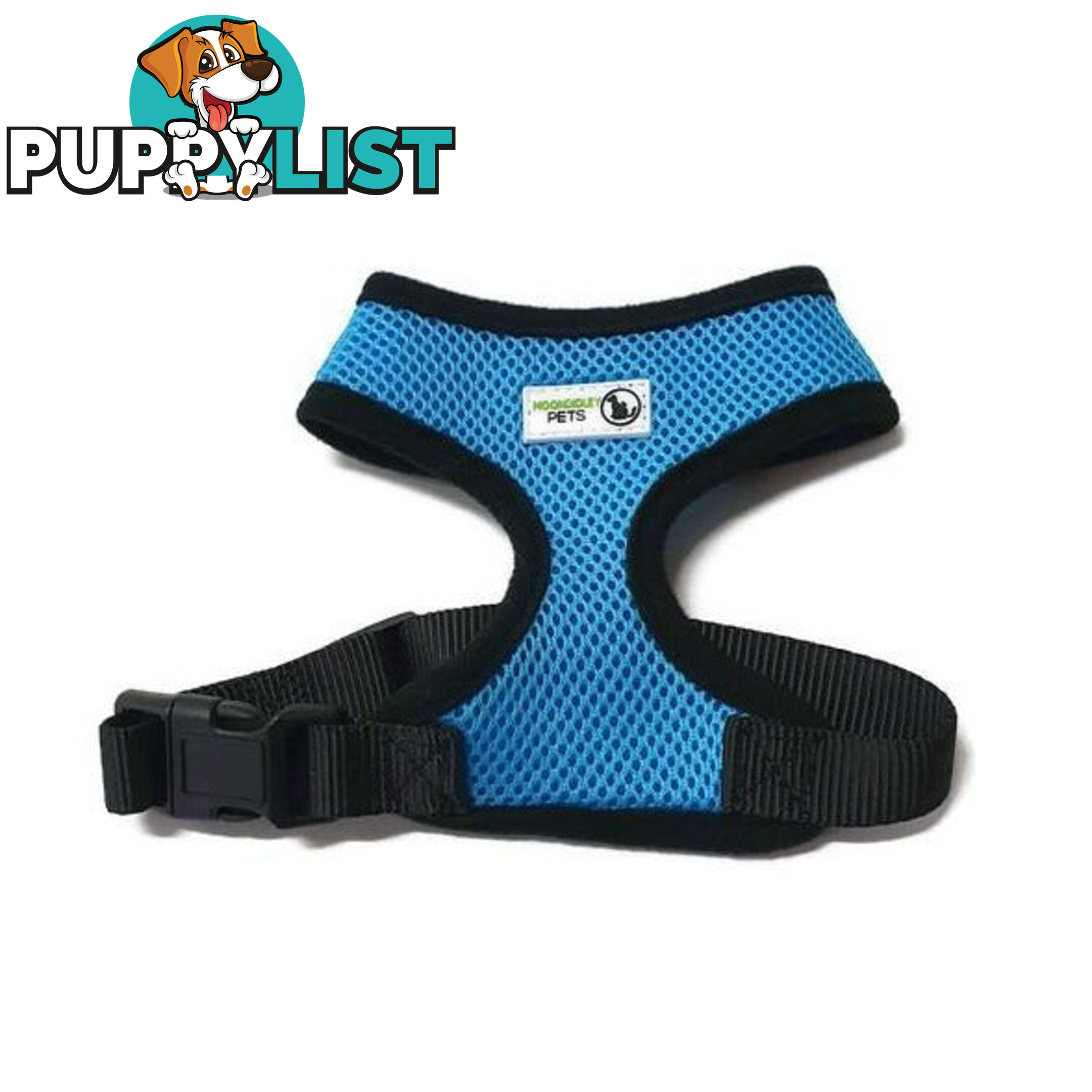Pet Harness Soft Air Mesh Padded Adjustable  - Moondidley Pets - MDPHARMESMRED