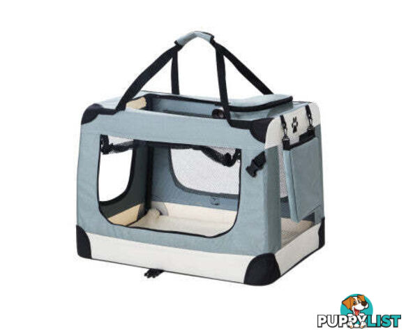 i.Pet Pet Carrier Soft Crate Dog Cat Travel Portable Cage Kennel Foldable - PET-CARRIER-L-BL