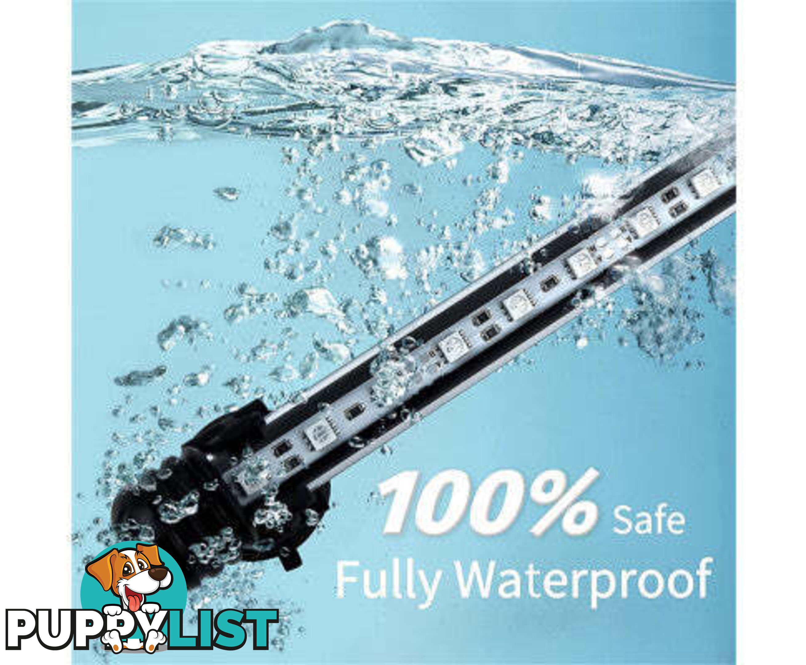 LED Aquarium Fish Tank LED Light Bar Lamp Pool Submersible Waterproof Cool White - V201-YGD0001WH8AU