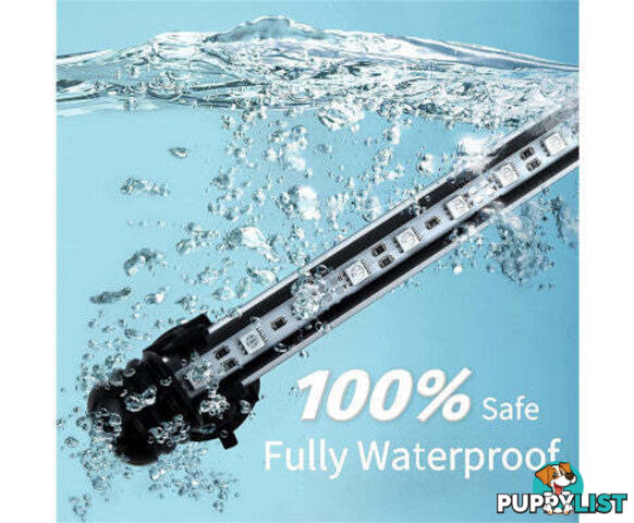 LED Aquarium Fish Tank LED Light Bar Lamp Pool Submersible Waterproof Cool White - V201-YGD0001WH8AU