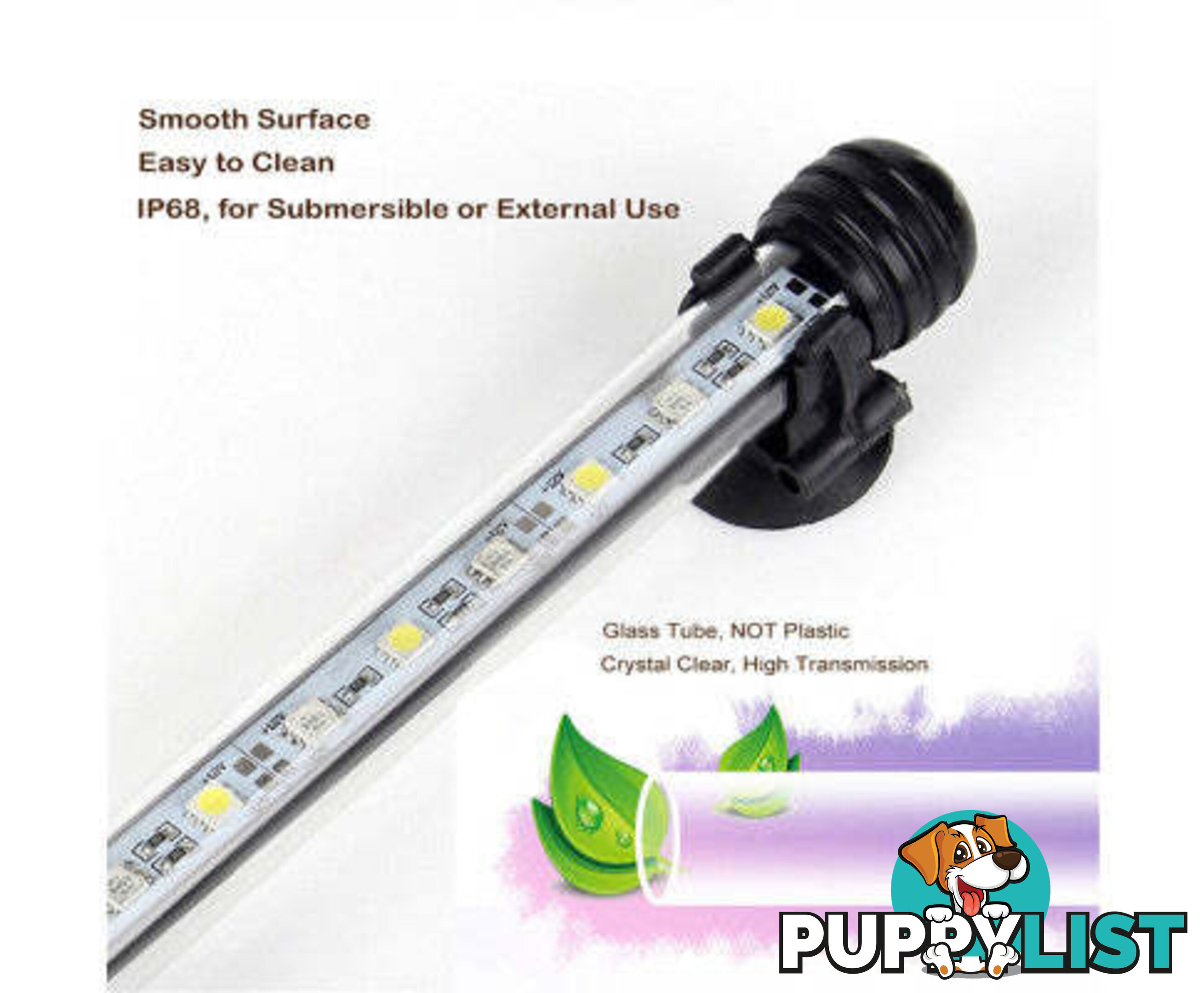 LED Aquarium Fish Tank LED Light Bar Lamp Pool Submersible Waterproof Cool White - V201-YGD0001WH8AU