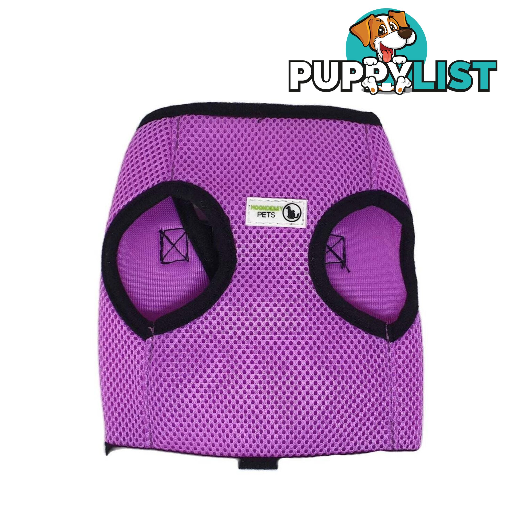 Vest Harness Pet Dog-Cat Step-in Velcro and Buckle Attachments - Moondidley Pets - MDPVESTSPNK