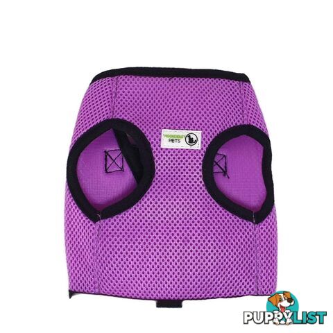 Vest Harness Pet Dog-Cat Step-in Velcro and Buckle Attachments - Moondidley Pets - MDPVESTSPNK