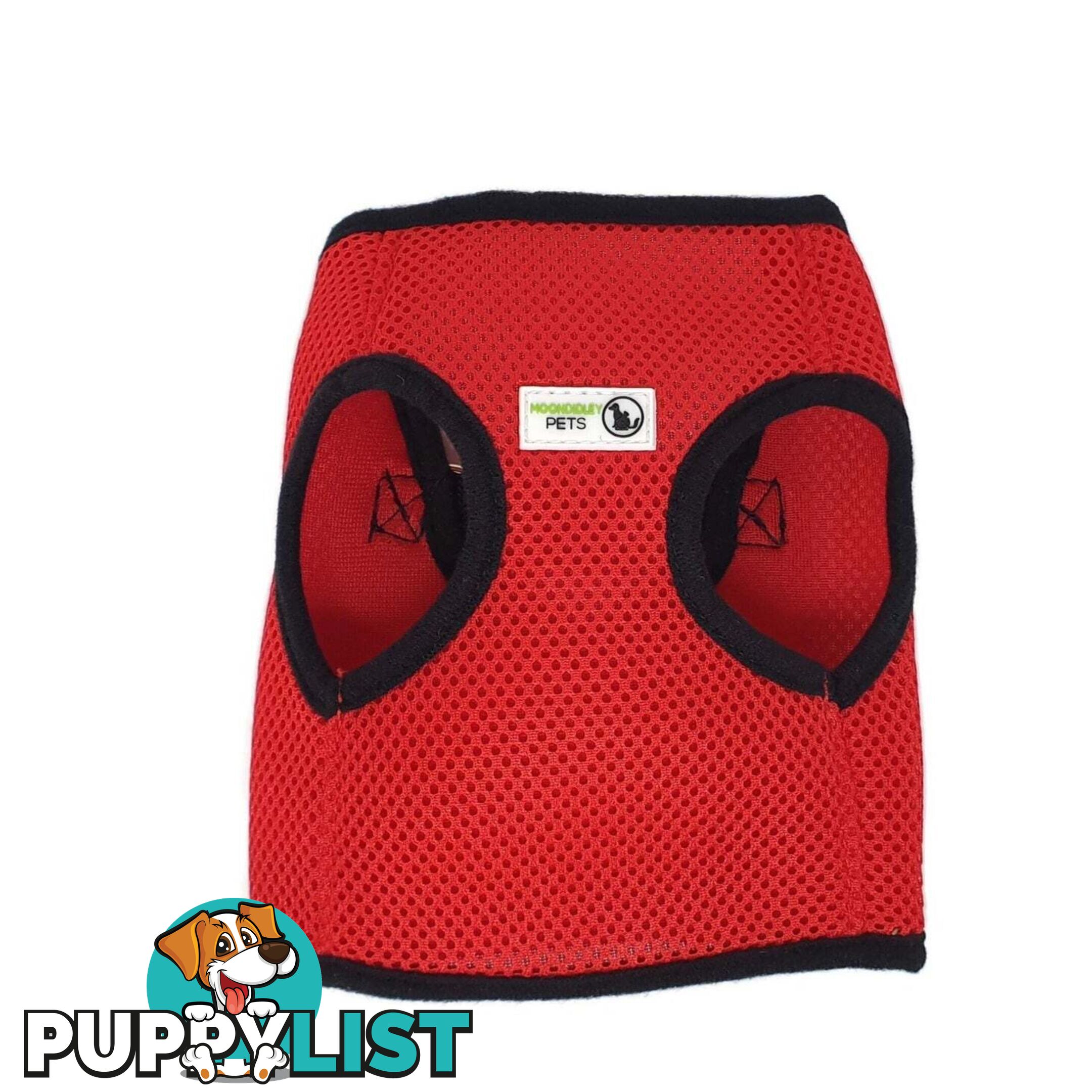 Vest Harness Pet Dog-Cat Step-in Velcro and Buckle Attachments - Moondidley Pets - MDPVESTSPNK
