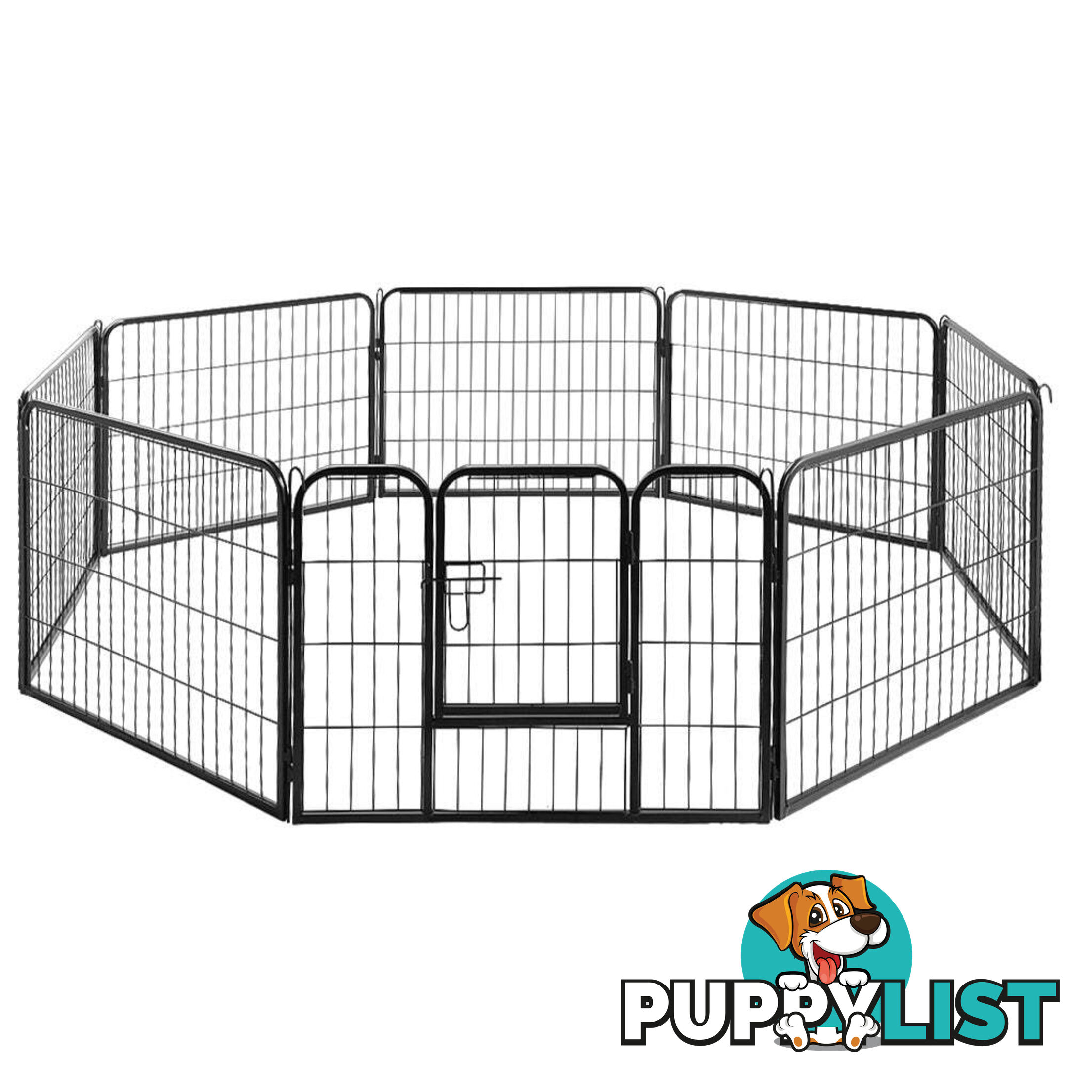 i.Pet 24" 8 Panel Dog Playpen Pet Exercise Cage Enclosure Fence Play Pen - PET-DOGPLAYPEN-H60