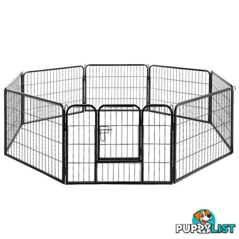 i.Pet 24" 8 Panel Dog Playpen Pet Exercise Cage Enclosure Fence Play Pen - PET-DOGPLAYPEN-H60