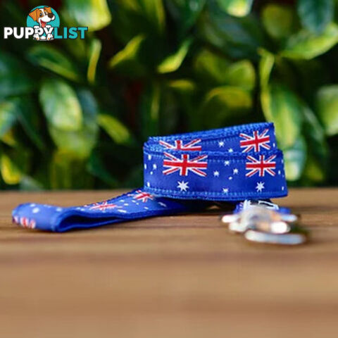 Australia Flag Dog Lead - Hand Made by The Bark Side. - TBSLDAUS201.2
