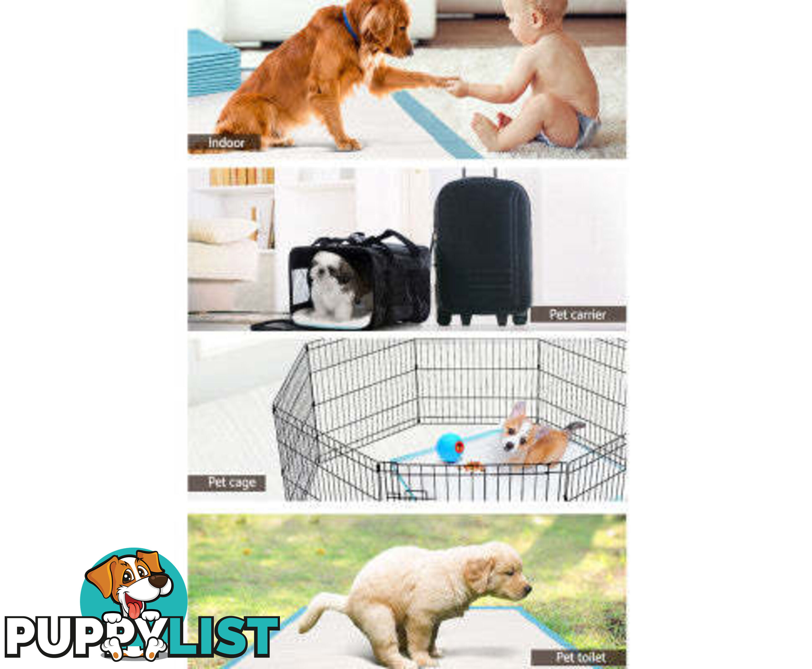 Puppy Dog Pet Training Pads Cat Toilet 60 x 60cm Super Absorbent Indoor Disposable - PET-PAD-PK-200