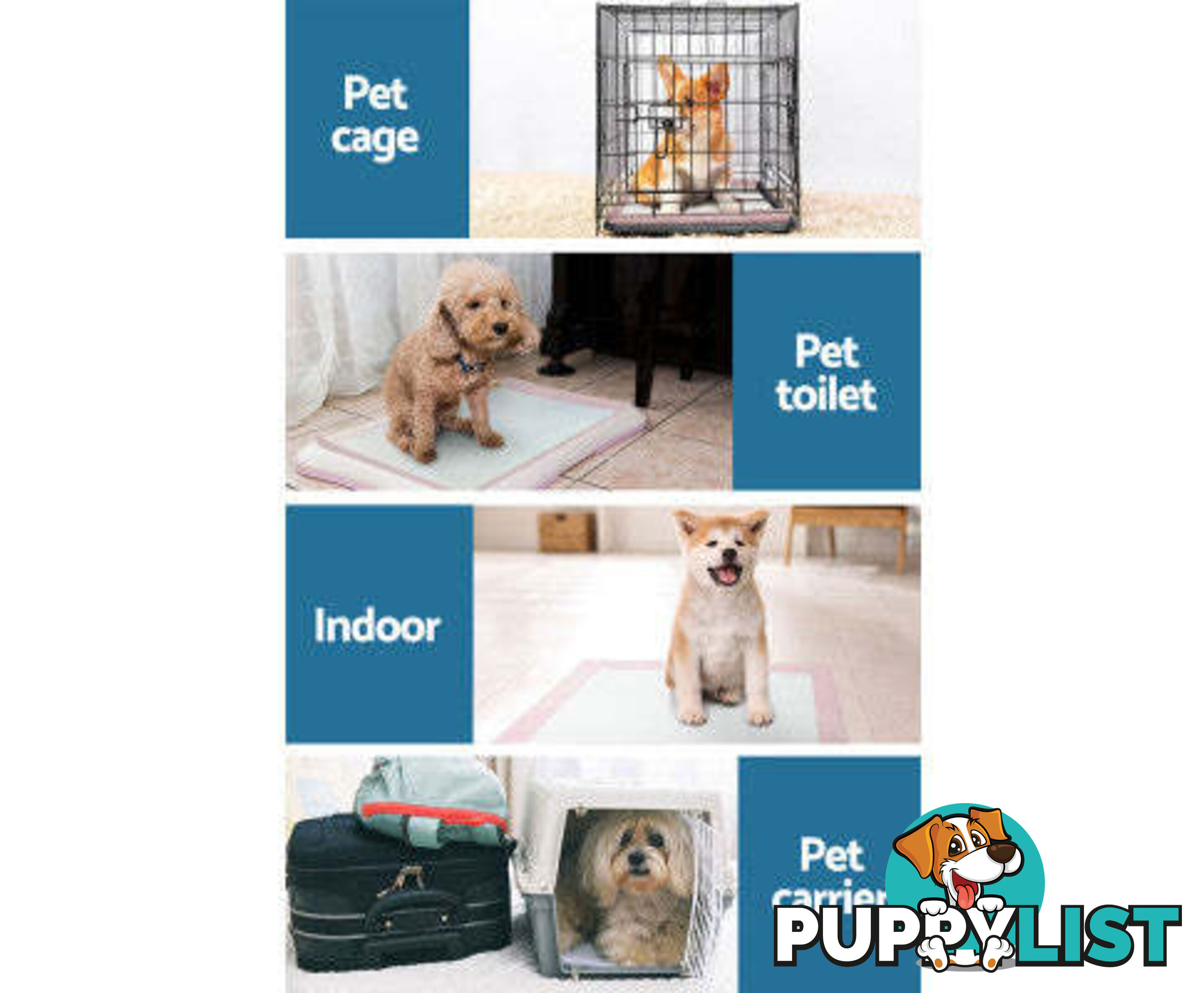 Puppy Dog Pet Training Pads Cat Toilet 60 x 60cm Super Absorbent Indoor Disposable - PET-PAD-PK-200