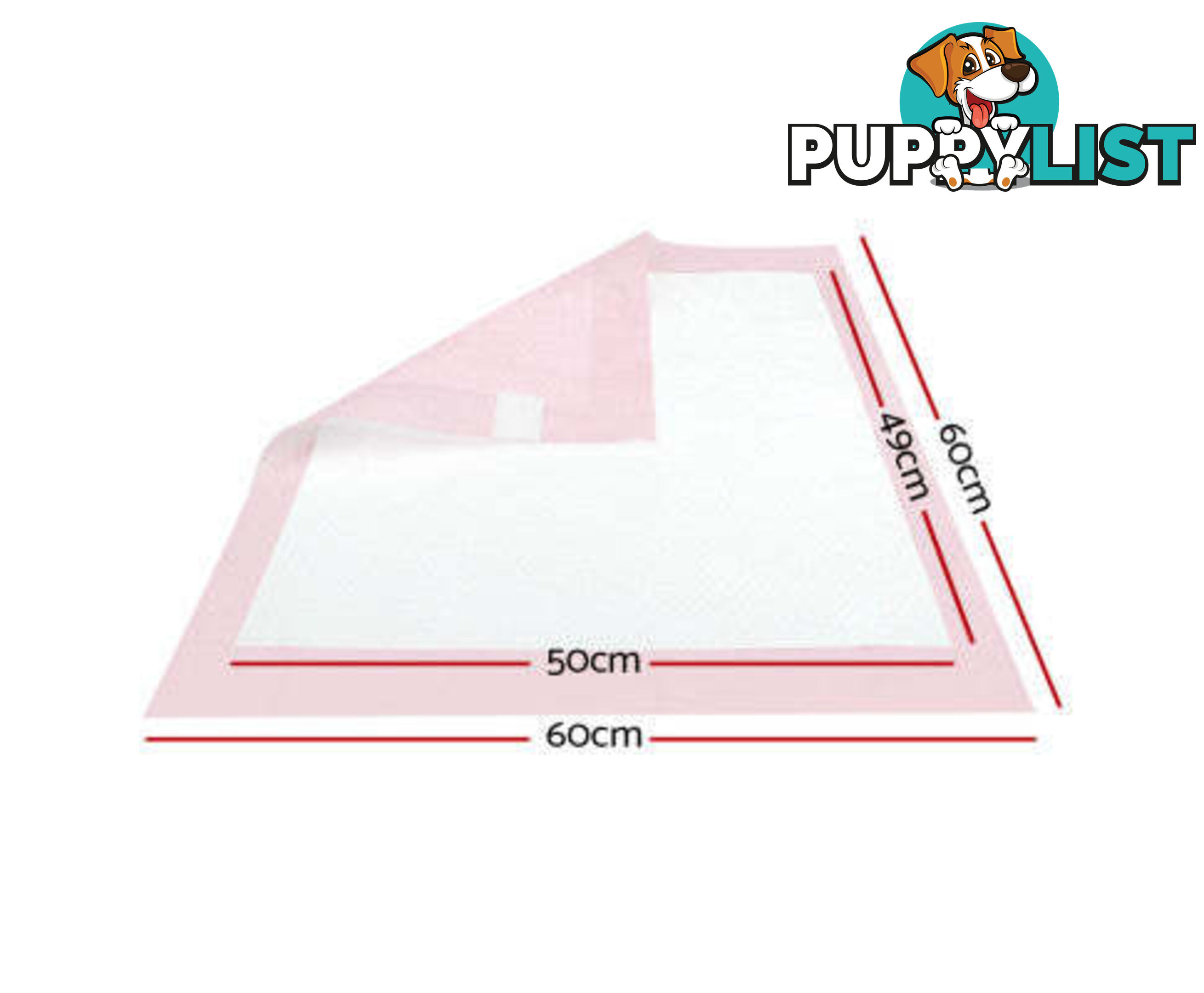 Puppy Dog Pet Training Pads Cat Toilet 60 x 60cm Super Absorbent Indoor Disposable - PET-PAD-PK-200
