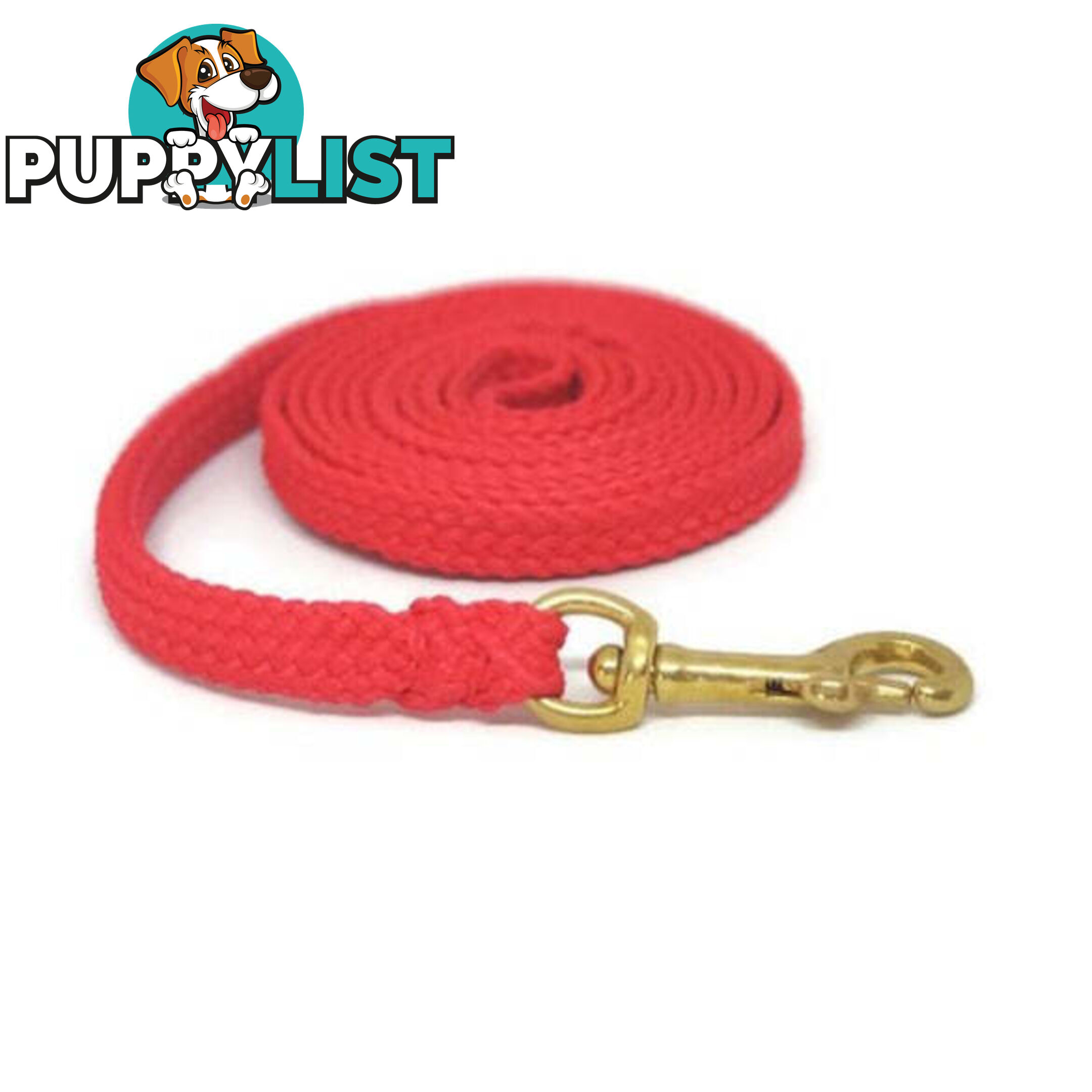 1.8m to 10m Long Dog Lead No Stitching Tough Yarnix 10mm Wide - YNXLD10-3-PUR-BR