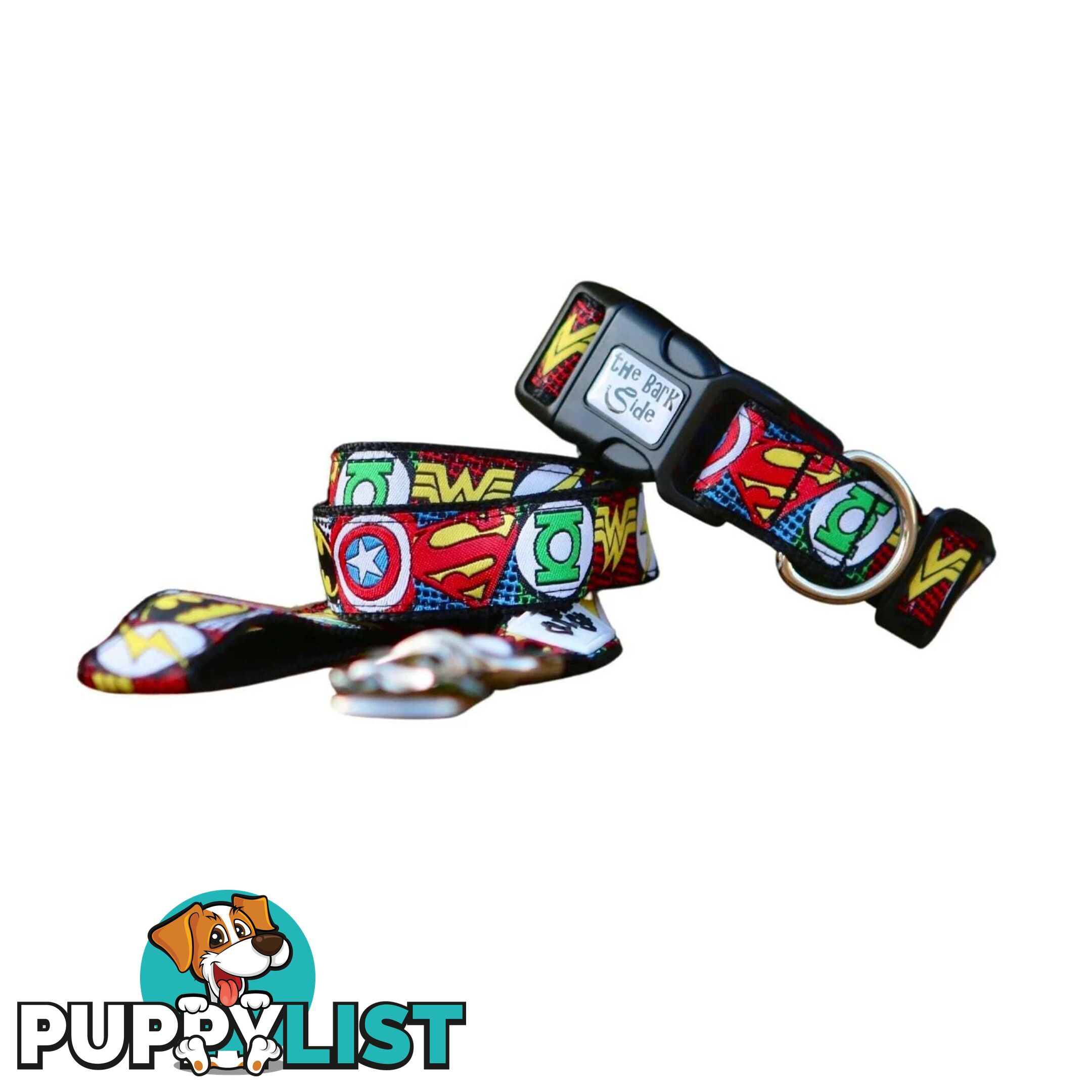 Superhero Dog Lead / Dog Leash - Hand Made by The Bark Side - TBSLDSUPRED201.5