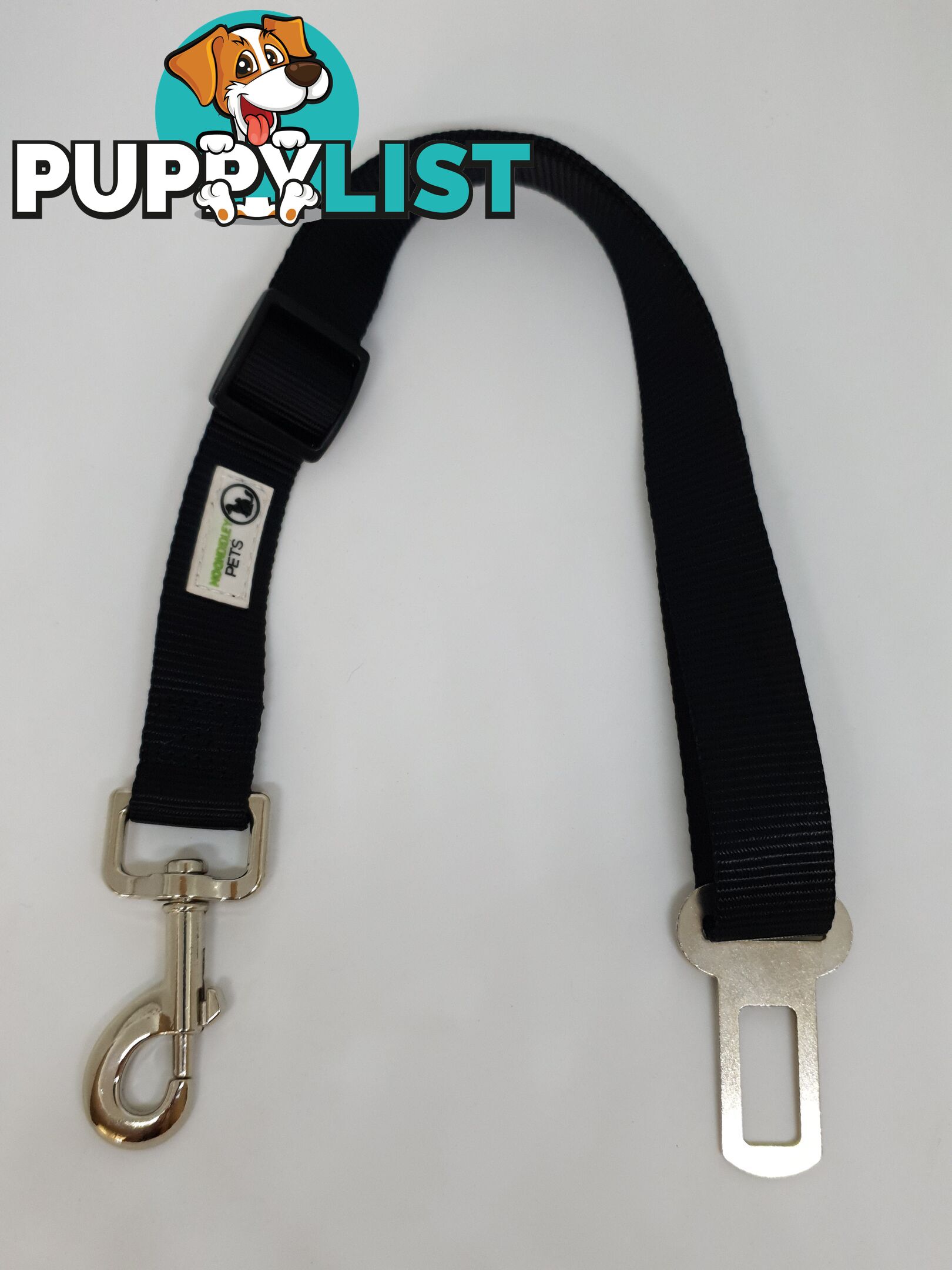 Seat Belt Safety Travel Attachment Connector - Moondidley Pets - MDPSBBLU