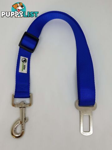 Seat Belt Safety Travel Attachment Connector - Moondidley Pets - MDPSBBLU