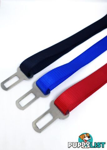 Seat Belt Safety Travel Attachment Connector - Moondidley Pets - MDPSBBLU