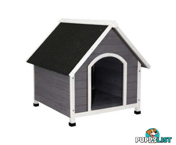 i.Pet Dog Kennel House Wooden Outdoor Indoor Puppy Pet House Weatherproof - PET-GT-DH3L-GW