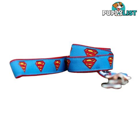 Superman Dog Lead / Dog Leash - Hand Made by The Bark Side - TBSLDSUP201.2