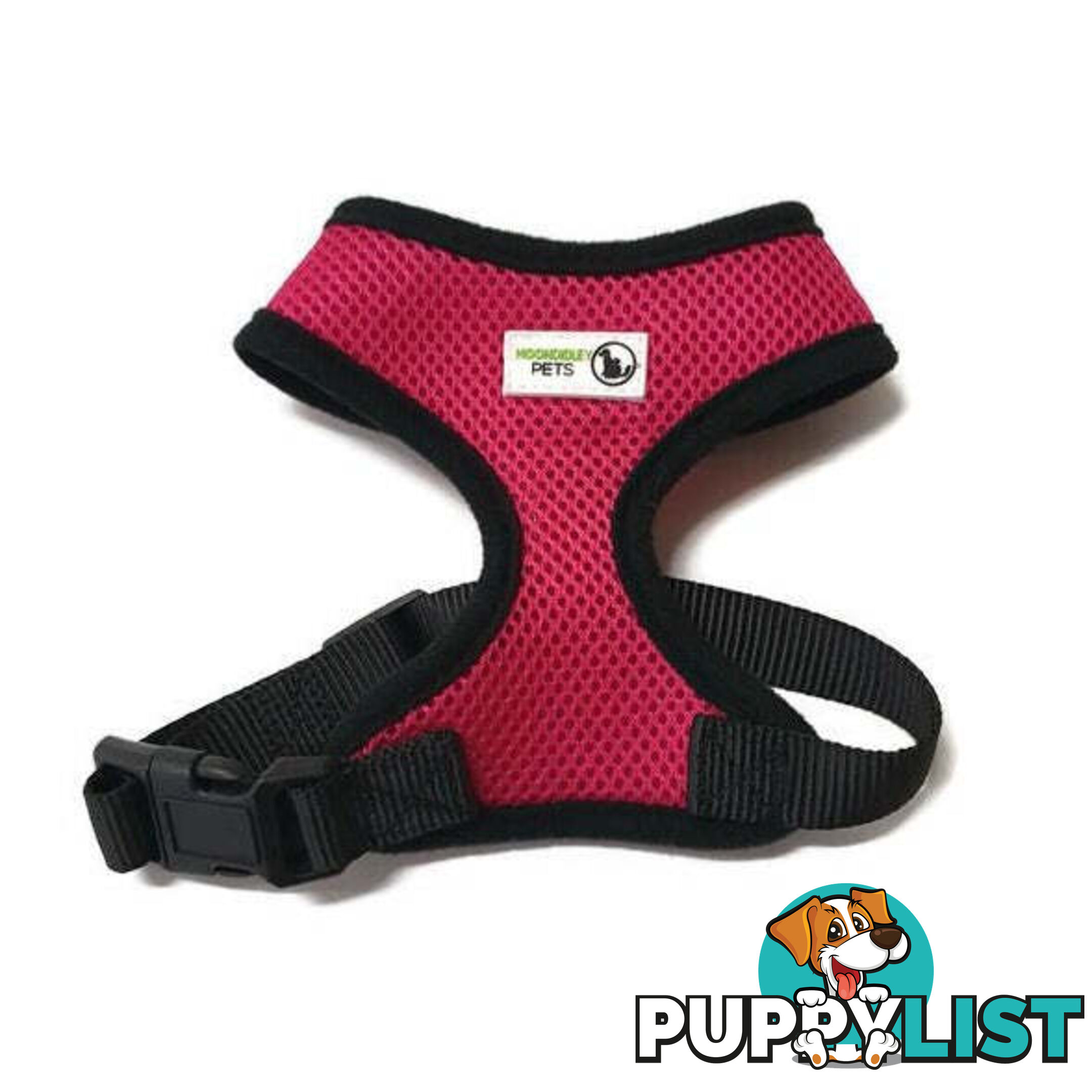 Pet Harness Soft Air Mesh Padded Adjustable  - Moondidley Pets - MDPHARNESSMPUR